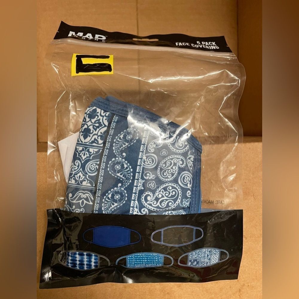 Mad Engine 5pk face masks